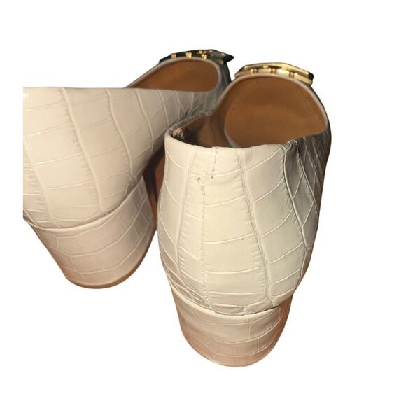 Tory Burch Gigi Croc Embossed Pointed Toe Pump Sz. 5.5 - Picture 8 of 9